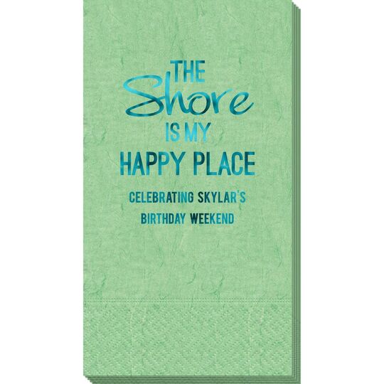 The Shore Is My Happy Place Bali Guest Towels